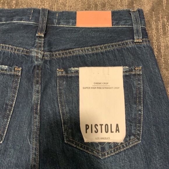 Pistola Cassie Crop Straight Leg Jeans - Picture 6 of 7